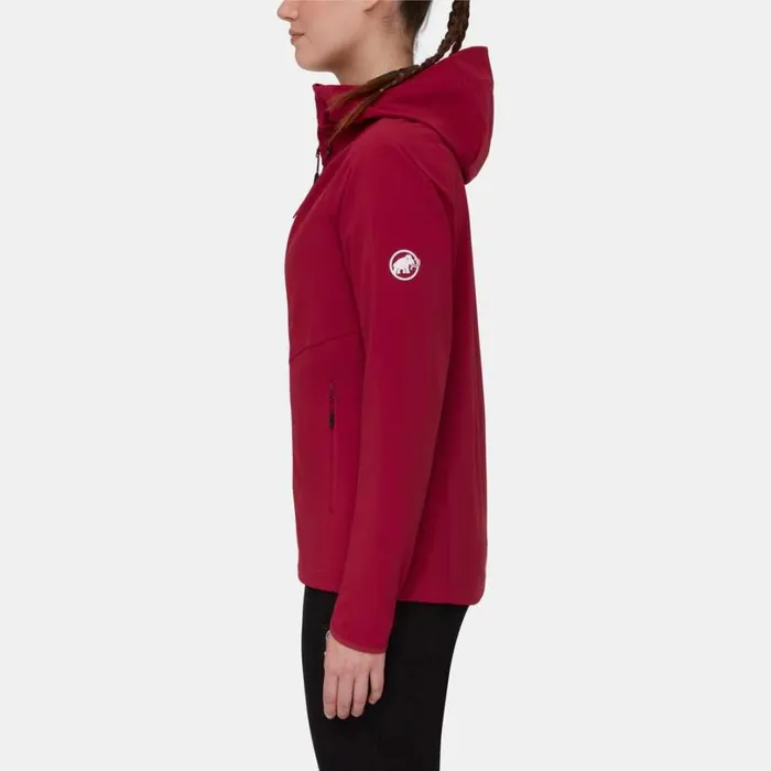 Jackets and Vests Women Mammut Ultimate Comfort SO Hooded Jacket Blood Red Jackets and Vests Women Mammut Ultimate Comfort SO Hooded Jacket Blood Red