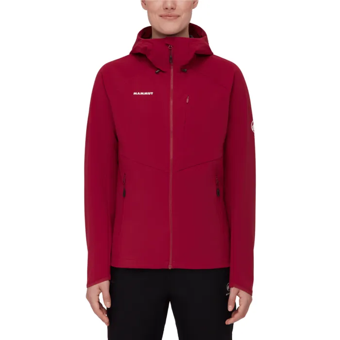 Jackets and Vests Women Mammut Ultimate Comfort SO Hooded Jacket Blood Red Jackets and Vests Women Mammut Ultimate Comfort SO Hooded Jacket Blood Red