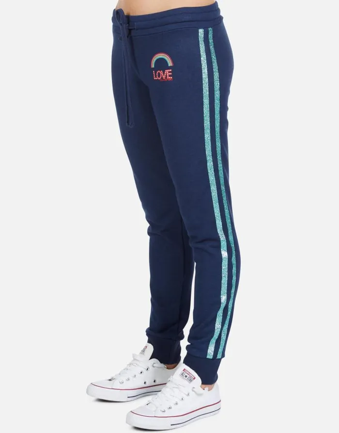 Jess Rainbow Love Port Navy Women Lauren Moshi Long Sweatpants