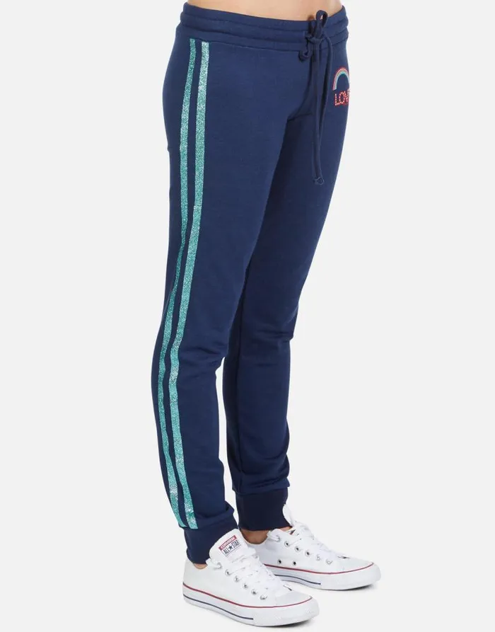 Jess Rainbow Love Port Navy Women Lauren Moshi Long Sweatpants
