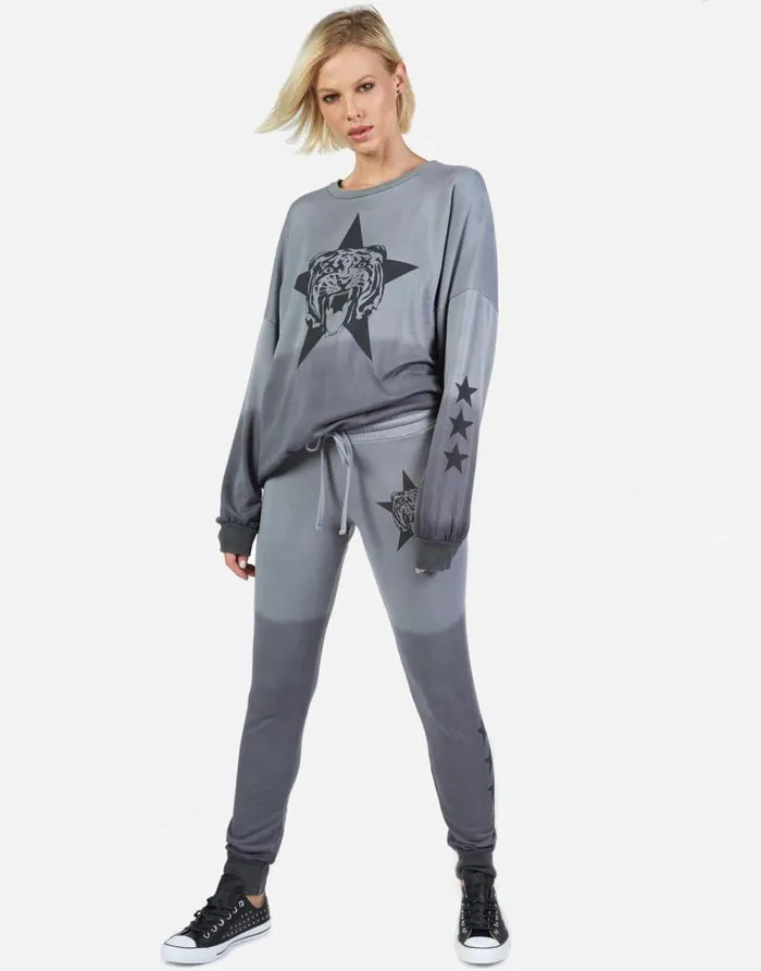 Jess Star Tiger Shadow Ombre Women Lauren Moshi Long Sweatpants