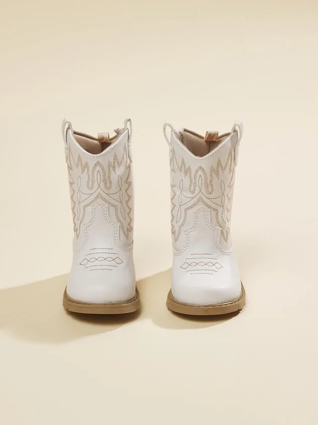 Jesse Cowboy Boots White GirlBoy Altar039d State Shoes