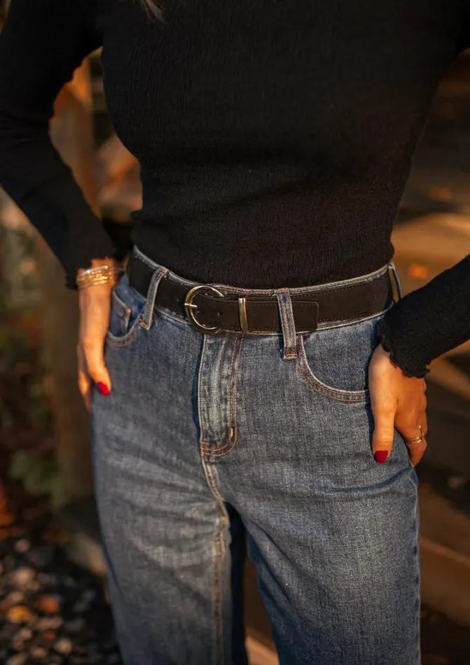 Jewelry and Accessories Belts Easy Clothes Black Dany Belt Black