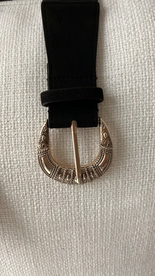 Jewelry and Accessories Belts Easy Clothes Black Hako Belt