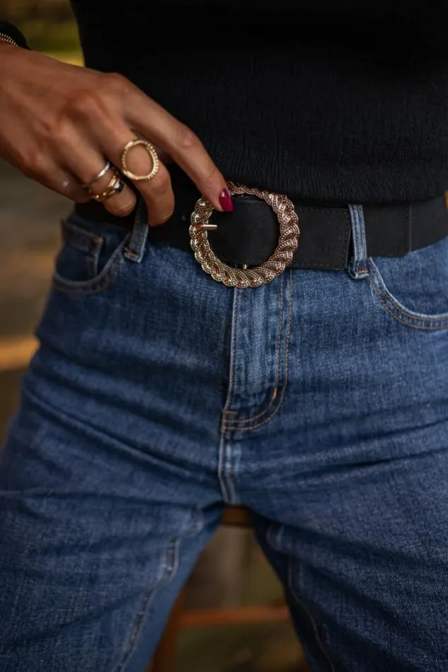 Jewelry and Accessories Belts Easy Clothes Black Pryam Belt
