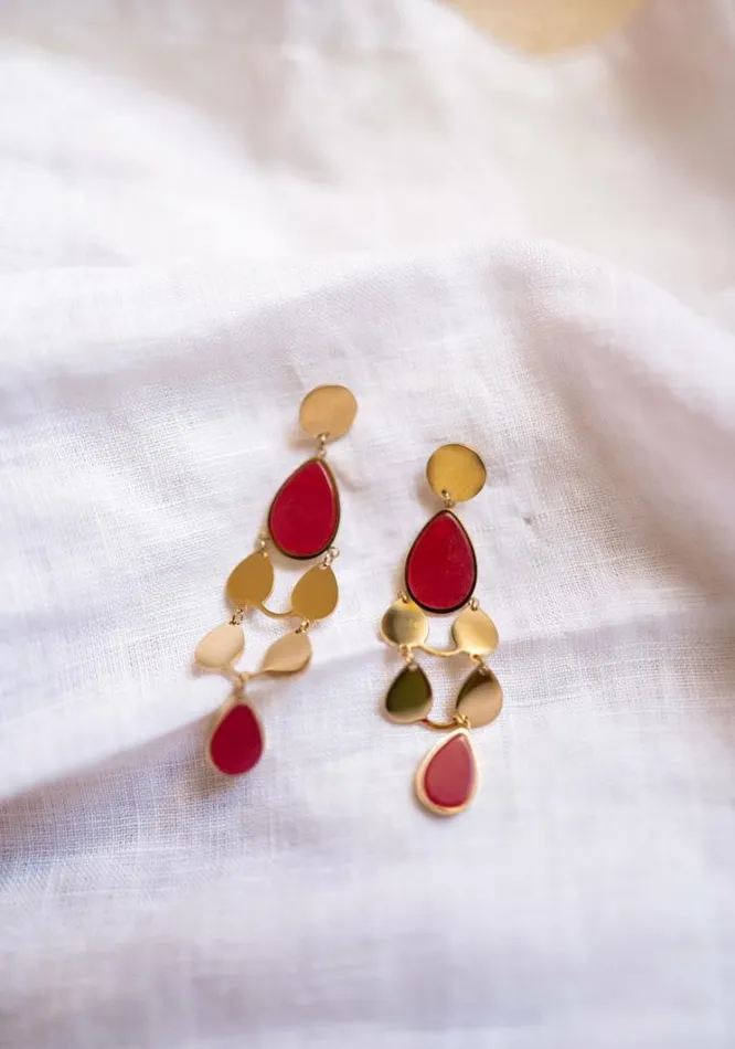Jewelry and Accessories Earrings Easy Clothes Golden And Pink Noan Earrings Gold and Pink Jewelry and Accessories Earrings Easy Clothes Golden And Pink Noan Earrings Gold and Pink