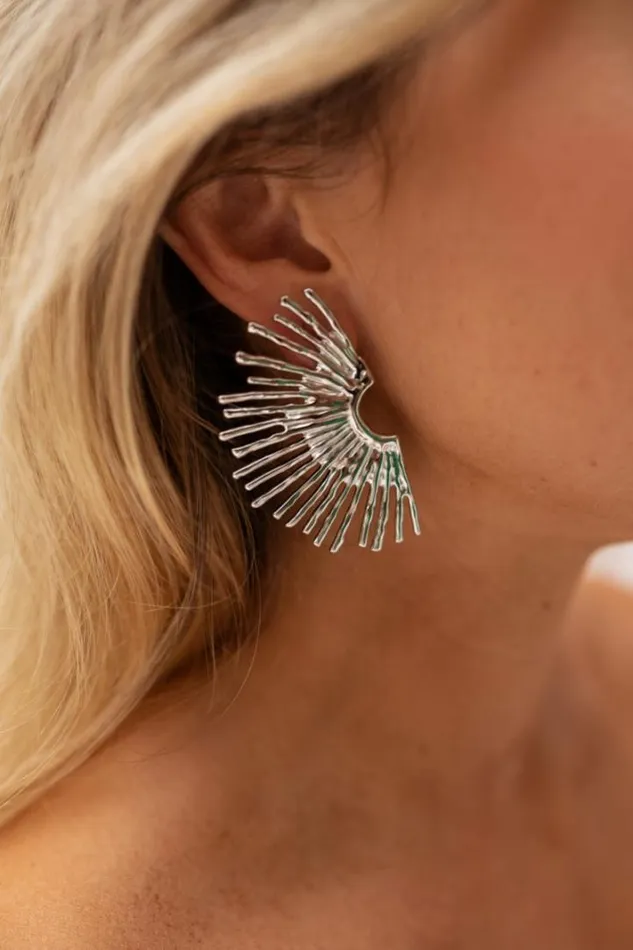 Jewelry and Accessories Earrings Easy Clothes Silvery Frika Earrings Silvery