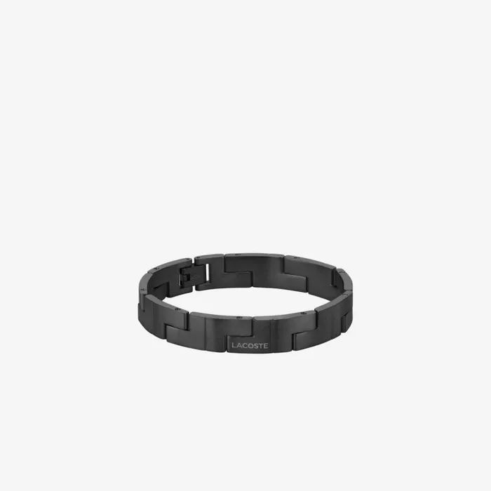 Jewelry Men Lacoste Men039s Catena Bracelet Black Steel 033