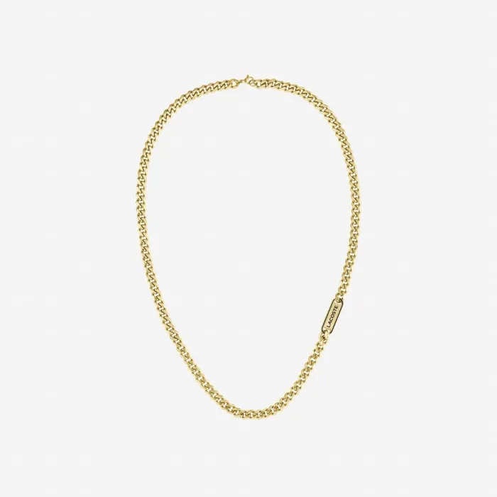Jewelry Men Lacoste Men039s District Necklace Yellow Gold And Black 721