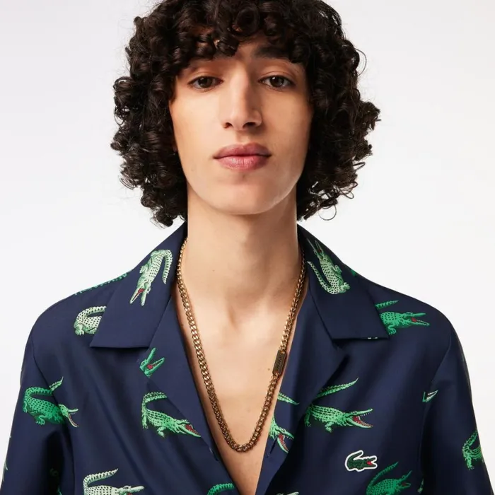 Jewelry Men Lacoste Men039s District Necklace Yellow Gold And Black 721