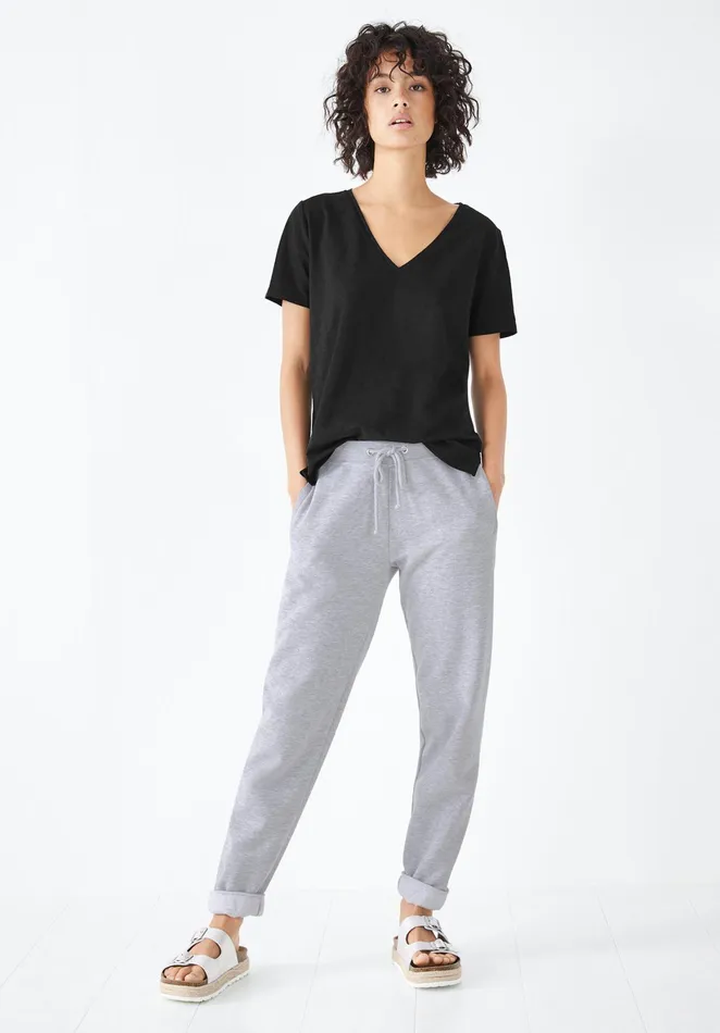 Joggers and Leggings Women Hush Finoula Washed Joggers Grey Marl
