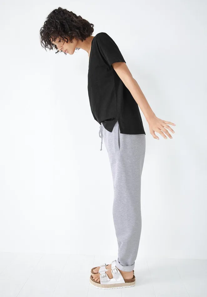 Joggers and Leggings Women Hush Finoula Washed Joggers Grey Marl