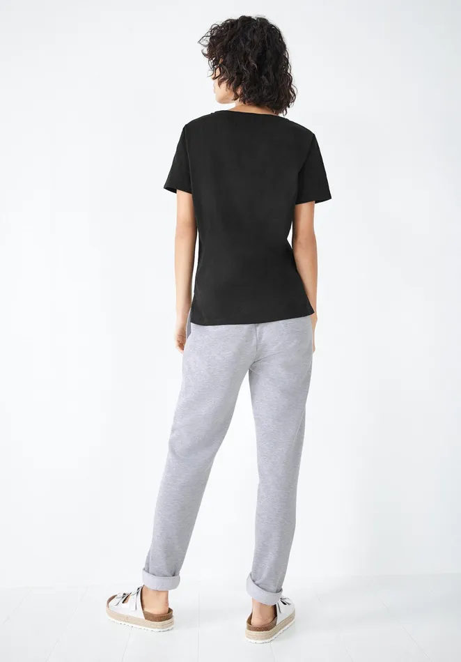 Joggers and Leggings Women Hush Finoula Washed Joggers Grey Marl