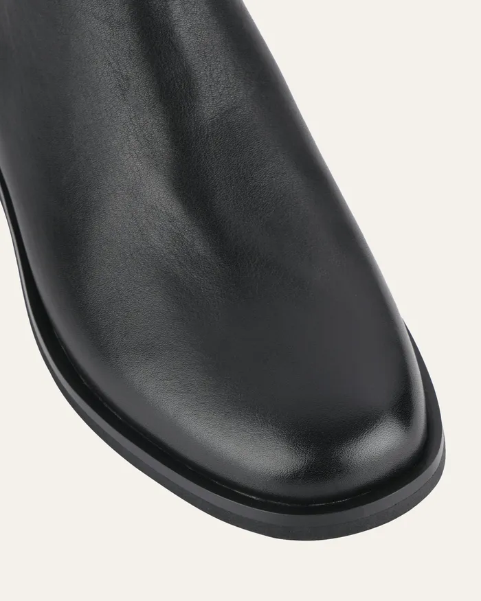jomercer FLAT BOOTS Women Gilbert flat ankle boots black leather jomercer FLAT BOOTS Women Gilbert flat ankle boots black leather