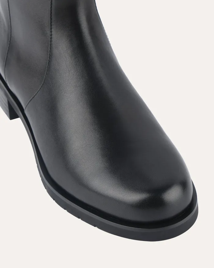 jomercer Johnston flat ankle boots black leather Women ANKLE BOOTS jomercer Johnston flat ankle boots black leather Women ANKLE BOOTS