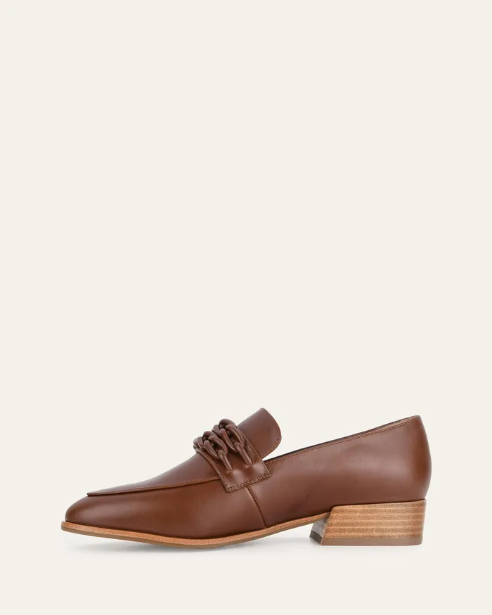 jomercer Ximena loafers chocolate leather Women LACE UP and LOAFERS