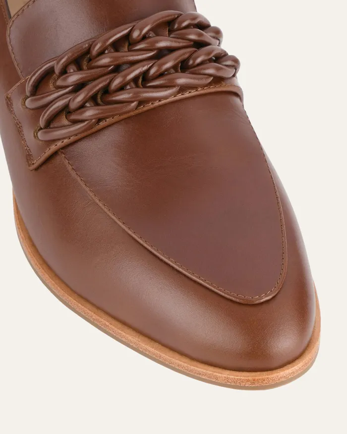 jomercer Ximena loafers chocolate leather Women LACE UP and LOAFERS