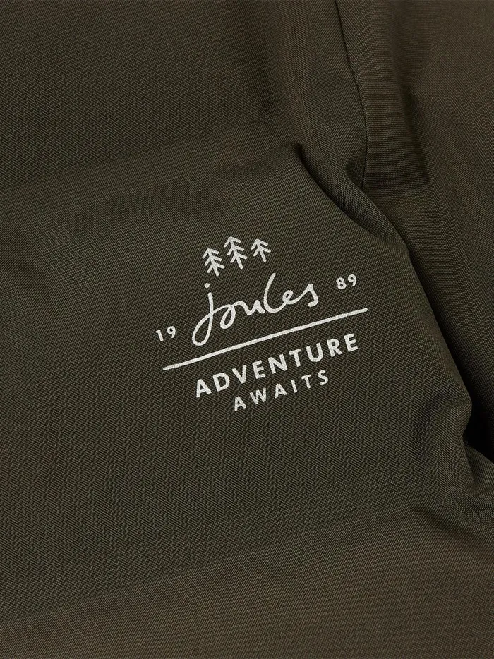 Joules Coats and Jackets Boys Green Waterproof Padded Coat With Hood