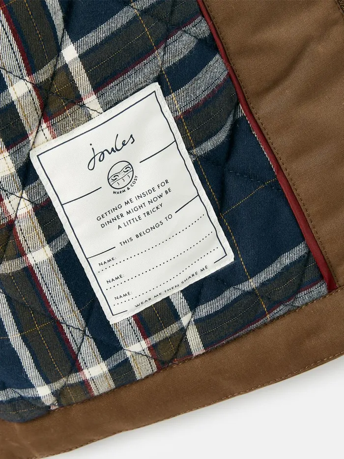 Joules Coats and Jackets GirlsBoys Brown Dry Wax Jacket
