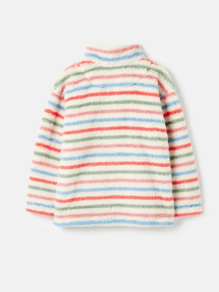Joules Coats and Jackets Girls Cream Quarter Zip Fleece