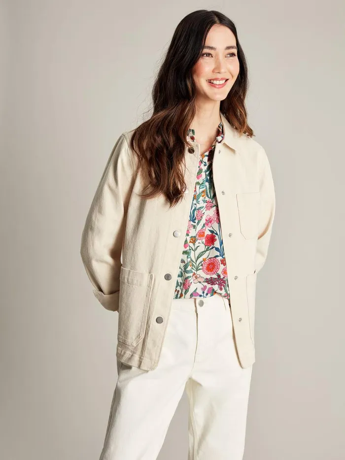 Joules Coats and Jackets Women White Chore Jacket