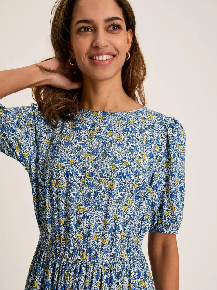 Joules Dresses Women Blue Button Down Midi Dress