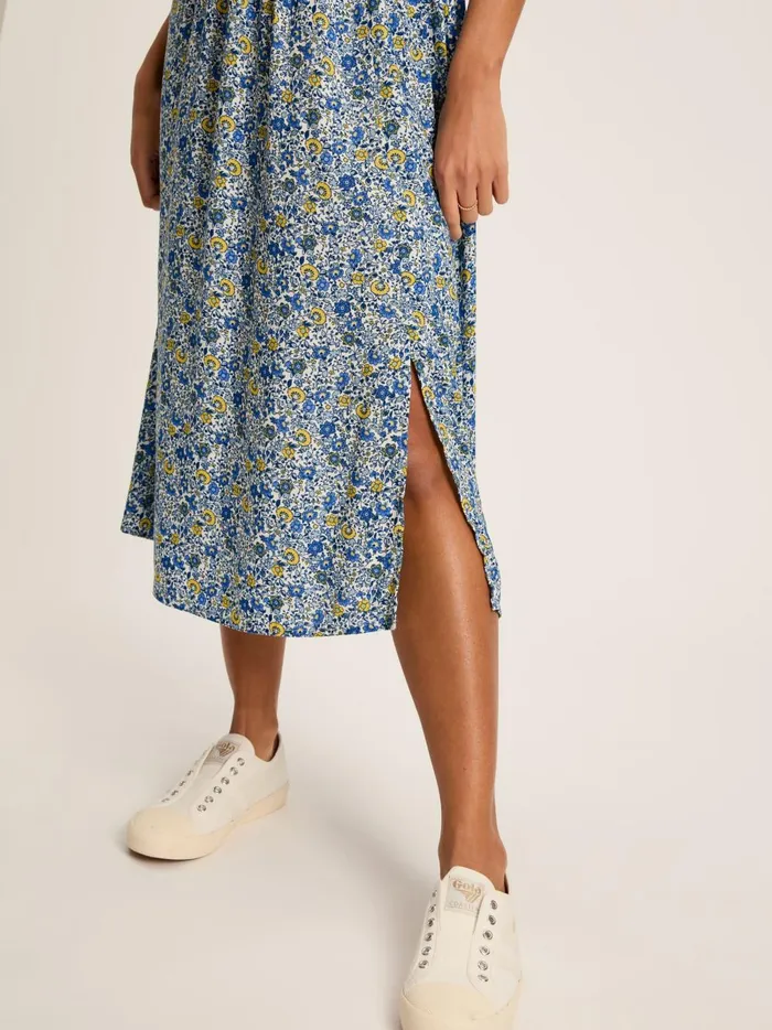 Joules Dresses Women Blue Button Down Midi Dress