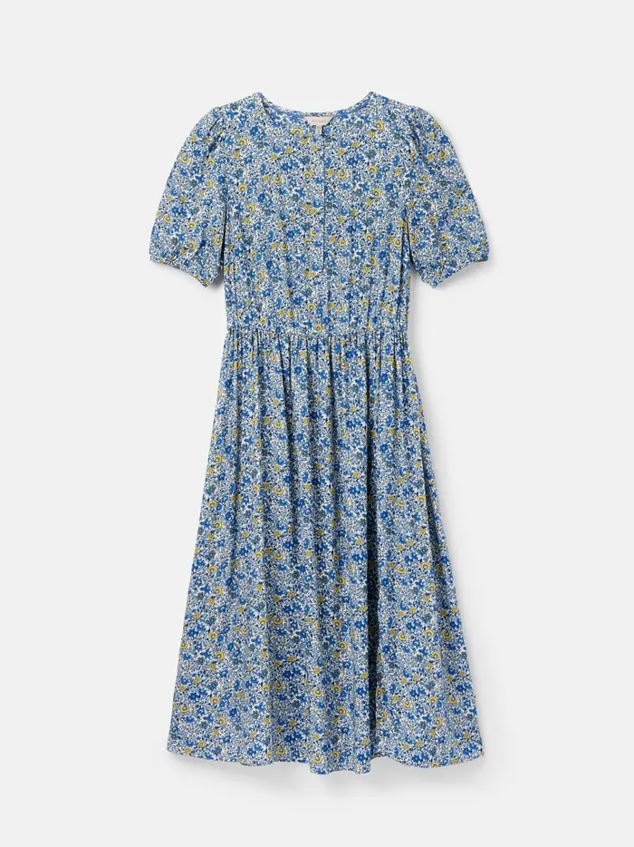 Joules Dresses Women Blue Button Down Midi Dress