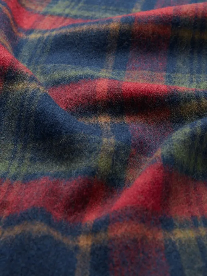 Joules Hats Gloves and Scarves Men RedNavy Check Wool Scarf