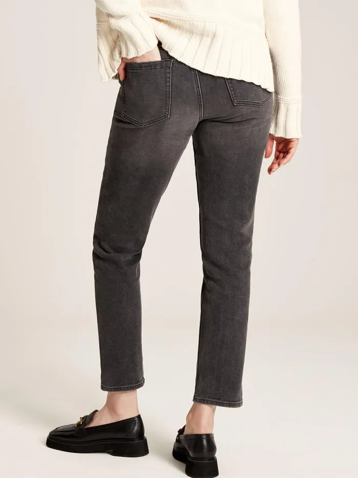 Joules Jeans Women Black Slim Straight Jeans