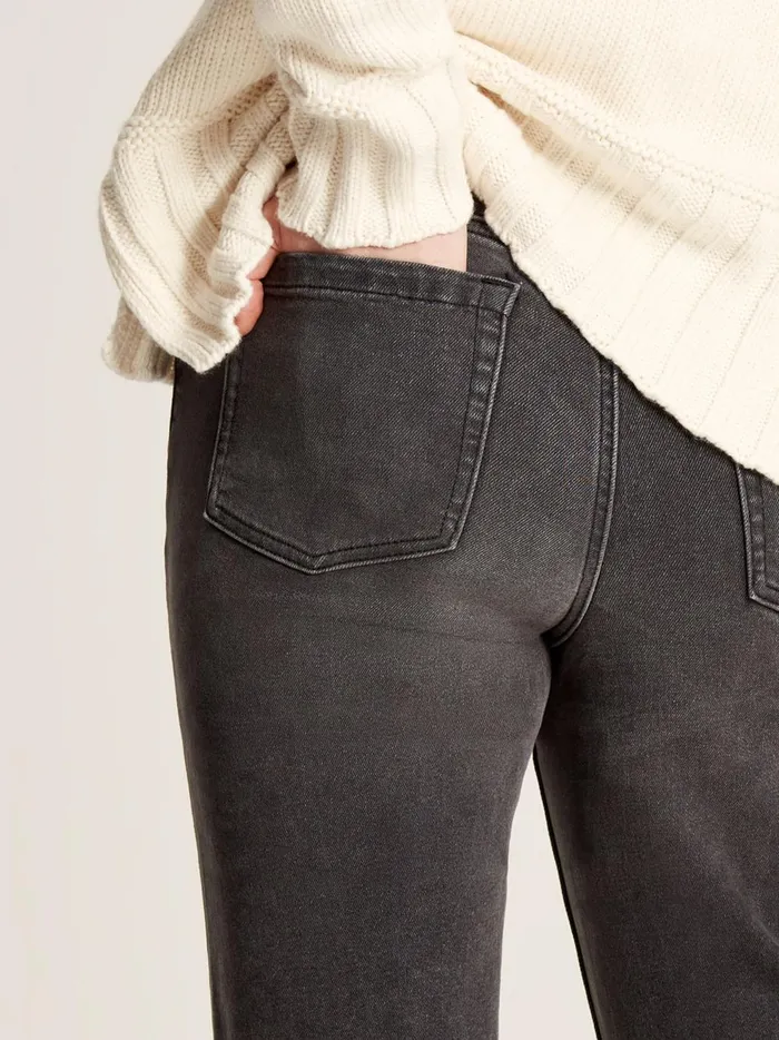 Joules Jeans Women Black Slim Straight Jeans
