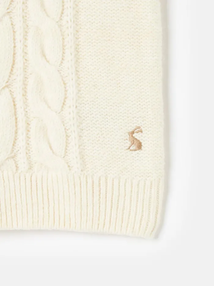 Joules Knitwear Girls Cream Knitted Vest