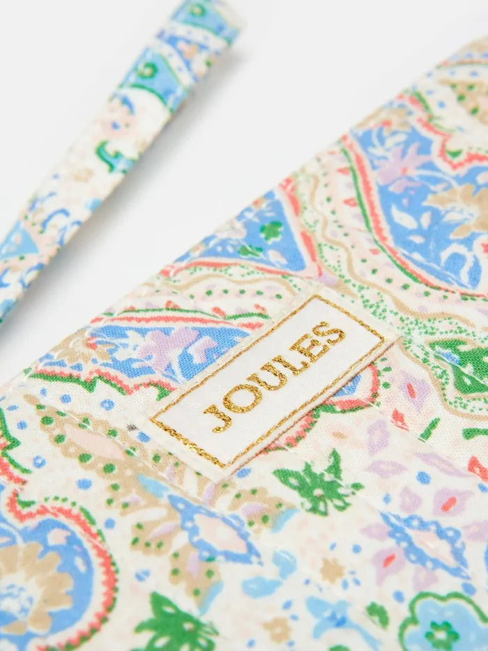 Joules Purses Women White Paisley Wrist Purse