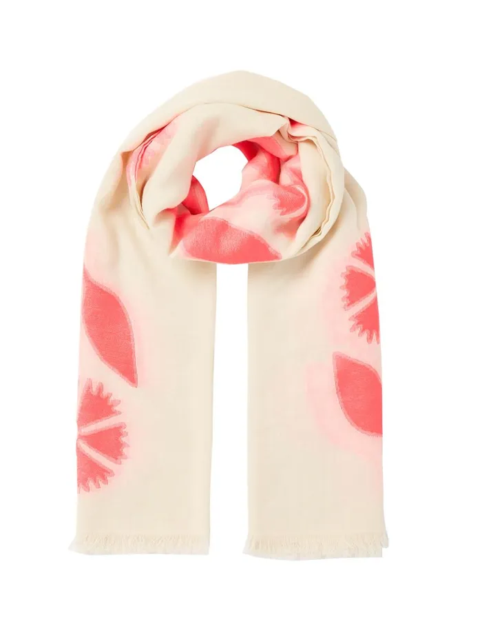 Joules Scarves Women Pink Jacquard Scarf
