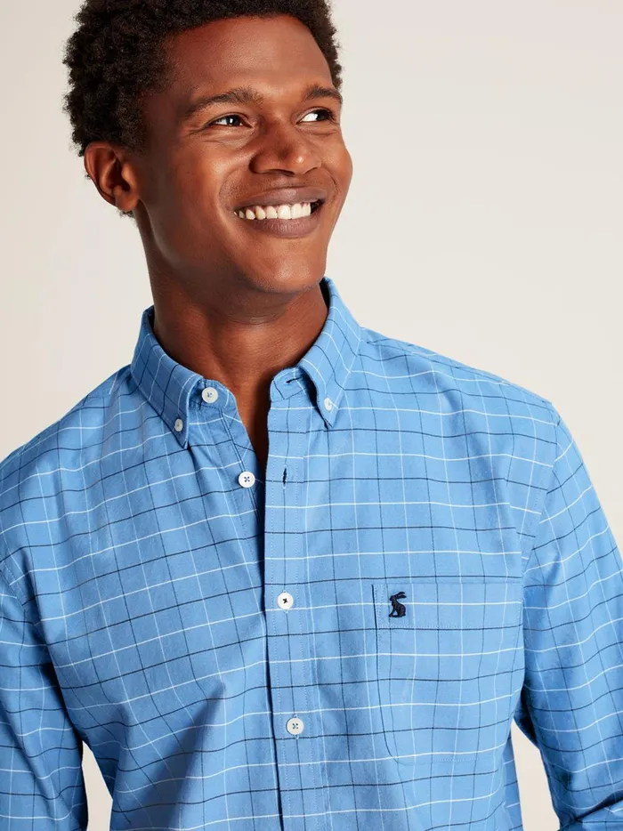 Joules Shirts Men Blue Classic Fit Shirt