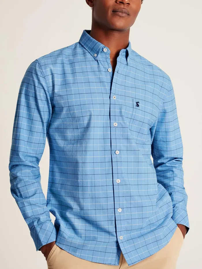 Joules Shirts Men Blue Classic Fit Shirt