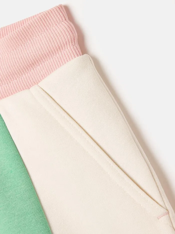 Joules Skirts Girls Green Colourblock Jersey Shorts