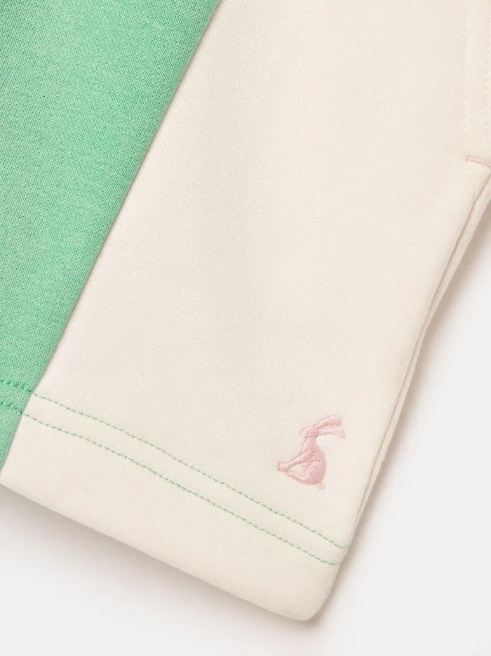 Joules Skirts Girls Green Colourblock Jersey Shorts