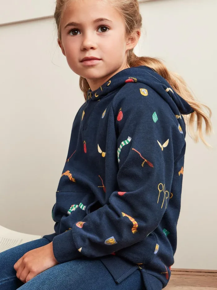 Joules Sweatshirts and Hoodies Girls Navy Harry Potter Hoodie