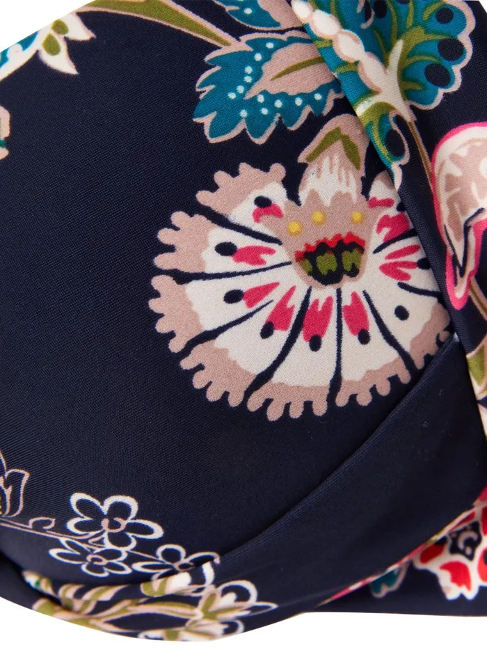 Joules Swimwear and Beachwear Women Navy Floral Bikini Top