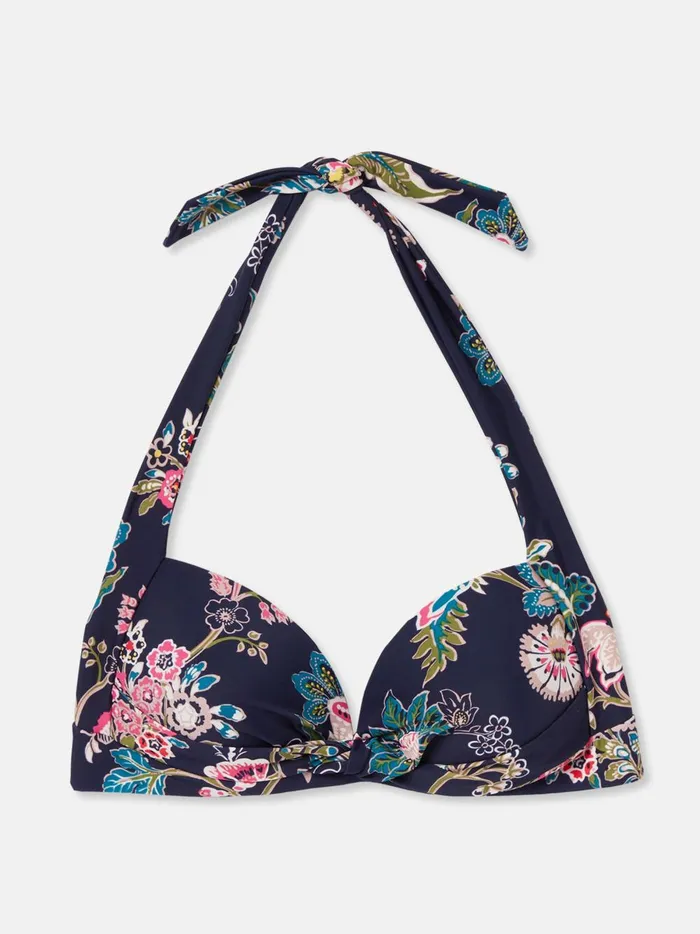 Joules Swimwear and Beachwear Women Navy Floral Bikini Top
