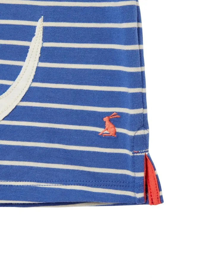 Joules Tops and Tshirts Girls Blue Bethany Short Sleeve Applique TShirt