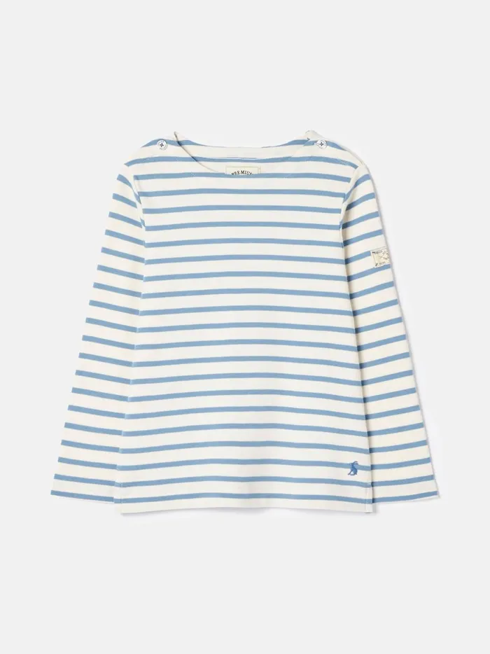Joules Tops and Tshirts Girls Blue Striped Long Sleeve Jersey Top