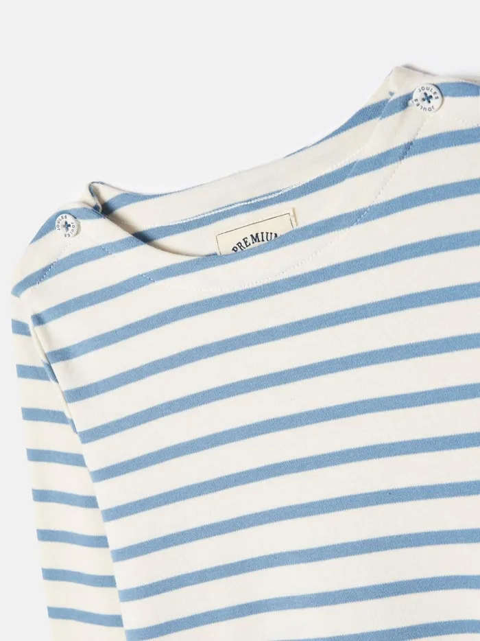 Joules Tops and Tshirts Girls Blue Striped Long Sleeve Jersey Top