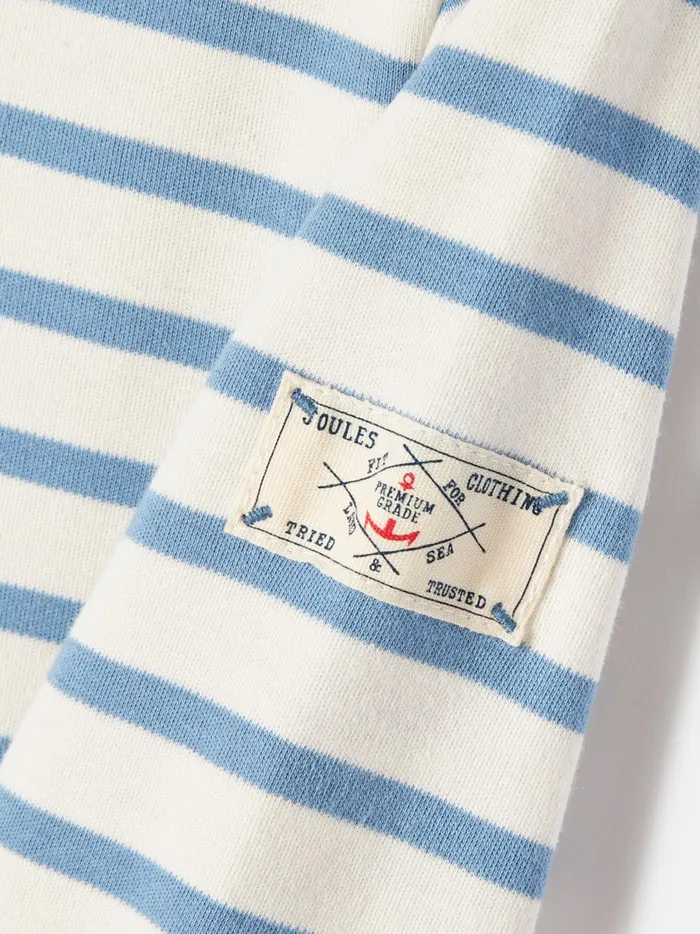 Joules Tops and Tshirts Girls Blue Striped Long Sleeve Jersey Top