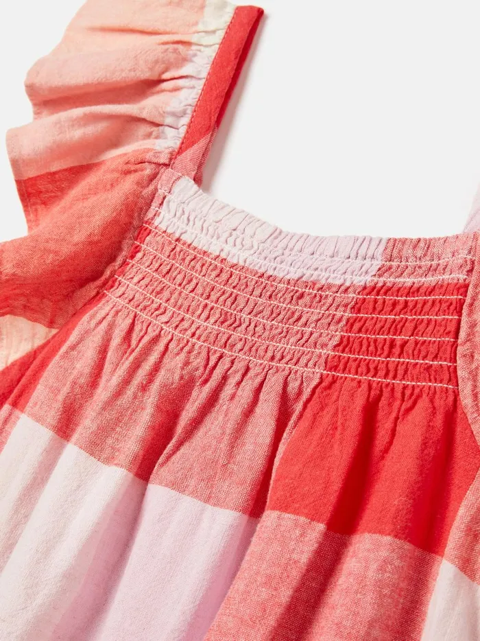 Joules Tops and Tshirts Girls Pink Shirred Woven Top