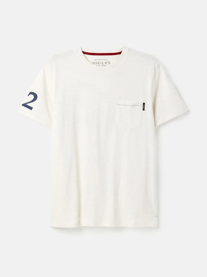 Joules Tops and Tshirts Men White Graphic TeeGraphic Jersey TShirt