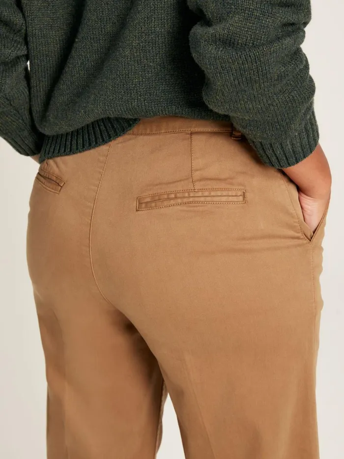 Joules Trousers and Leggings Women Tan Brown Straight Leg Chinos