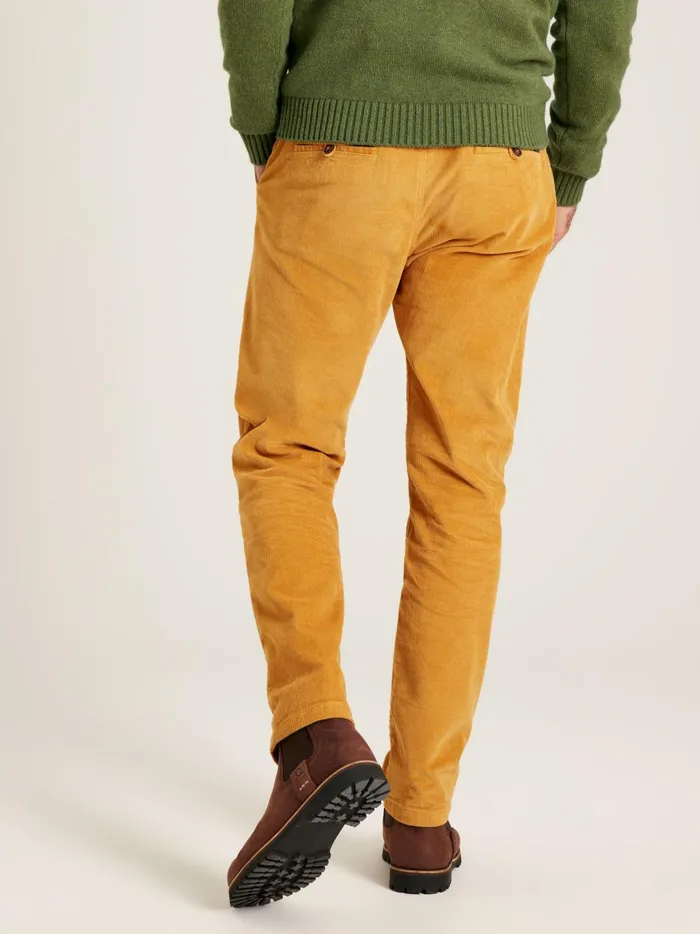 Joules Trousers Men Yellow Straight Leg Uroy Trousers