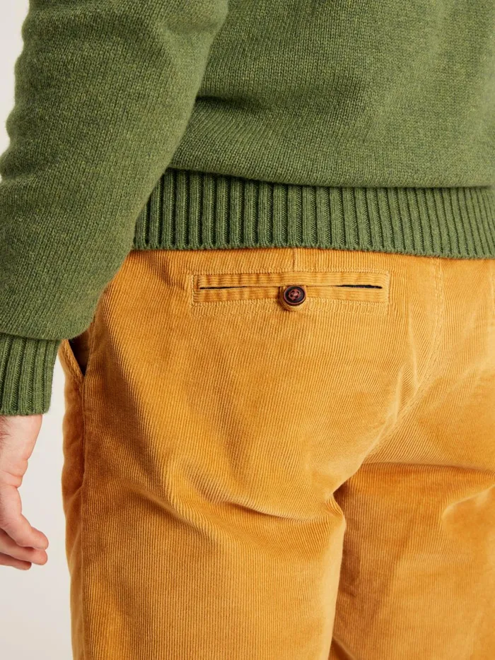 Joules Trousers Men Yellow Straight Leg Uroy Trousers